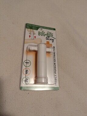 NEW Bug Bite Thing Insect Bite & Sting Suction Tool Poison Extractor - White